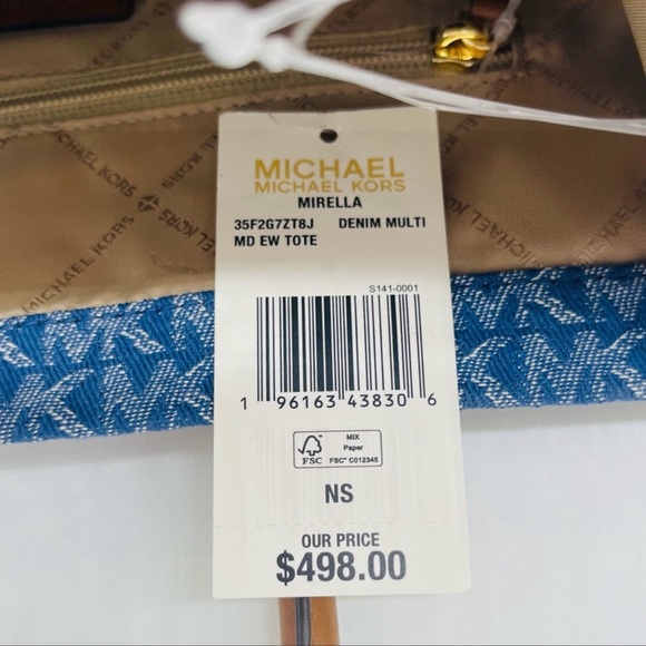 Michael Kors Medium Mirella Tote Bag Leather - Picture 9 of 9